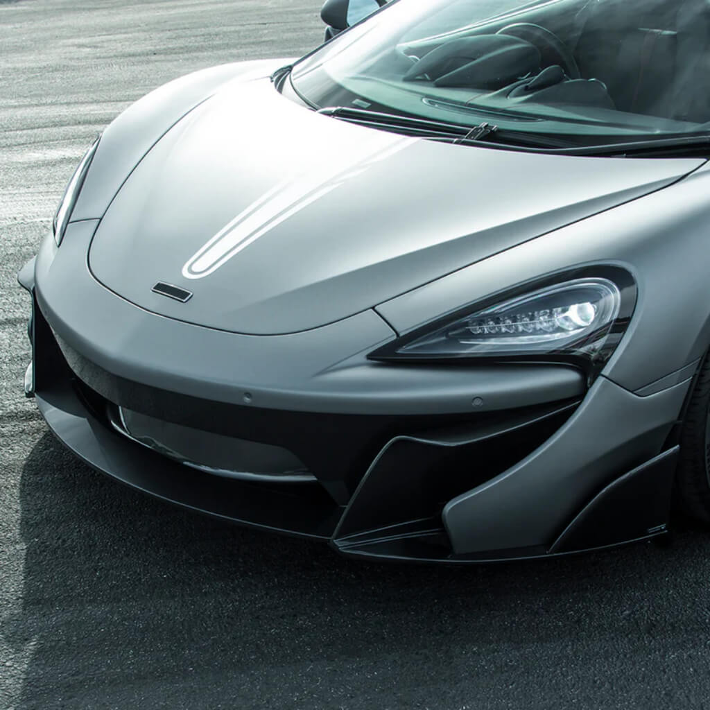 VORSTEINER MVR1110 Front Bumper with Front Splitter 570-VX (Gloss Carbon) for MCLAREN 570S 2015-2021 Photo-1