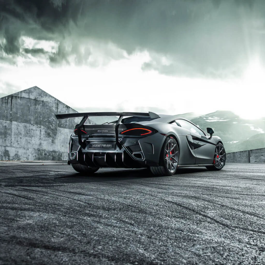 VORSTEINER MVR1140 Rear Bumper with Rear Diffuser 570-VX (Gloss Carbon) for MCLAREN 570S 2015-2021 Photo-3