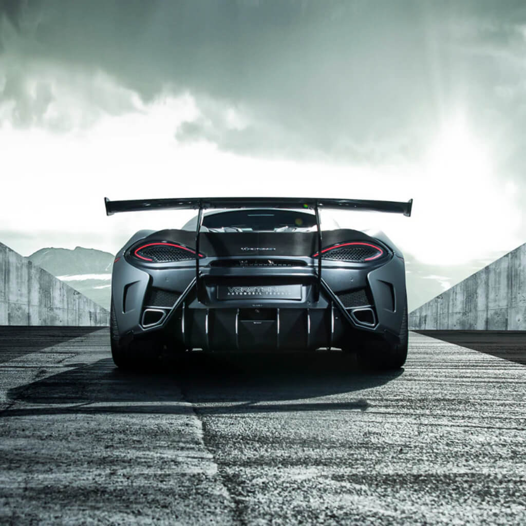 VORSTEINER MVR1140 Rear Bumper with Rear Diffuser 570-VX (Gloss Carbon) for MCLAREN 570S 2015-2021 Photo-4