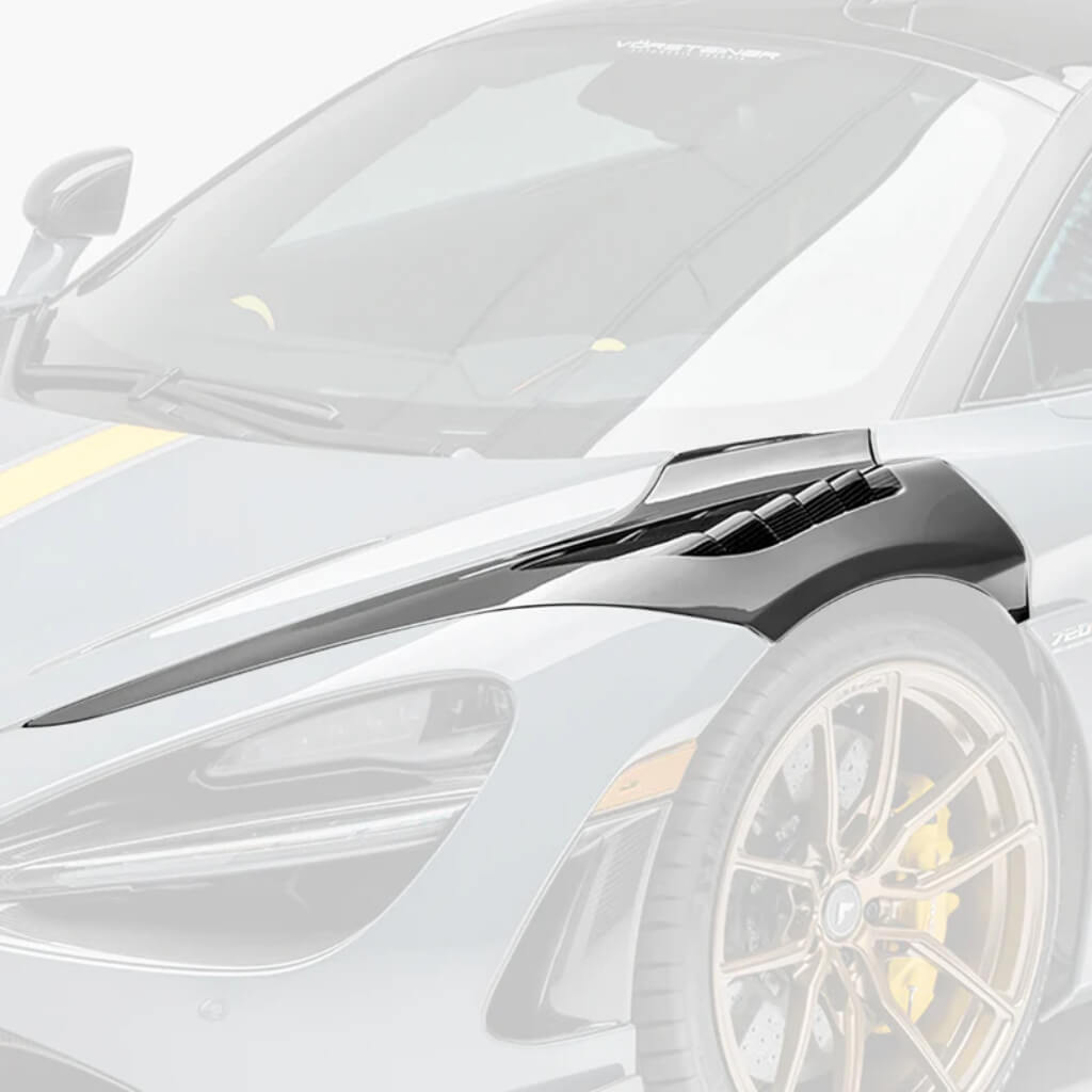 VORSTEINER MVS2090 Front Fenders with Integrated Vents SILVERSTONE EDITION (Gloss Carbon) for MCLAREN 720S Coupe 2017- Photo-2