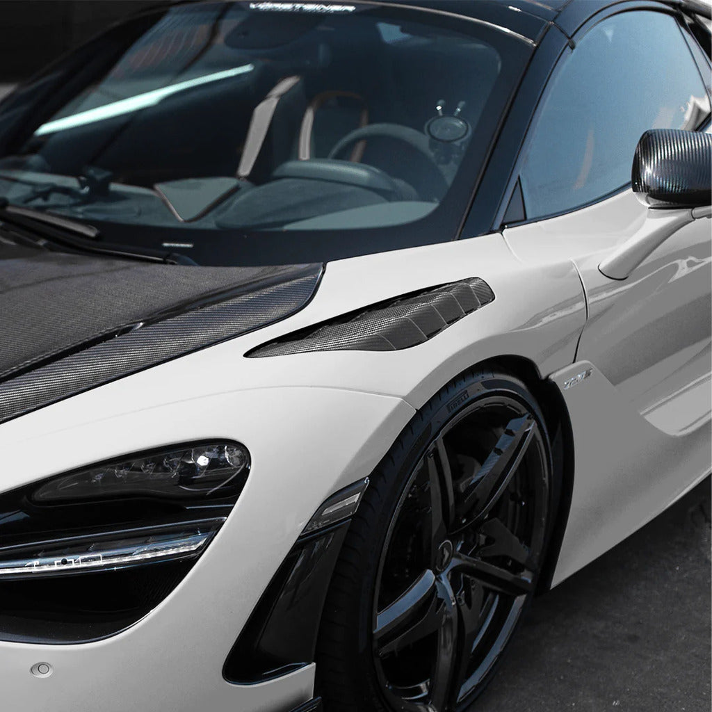 VORSTEINER MVS2091 Front Fenders with Integrated Vents SILVERSTONE (Carbon) for MCLAREN 720S Spyder 2019-2023 Photo-1
