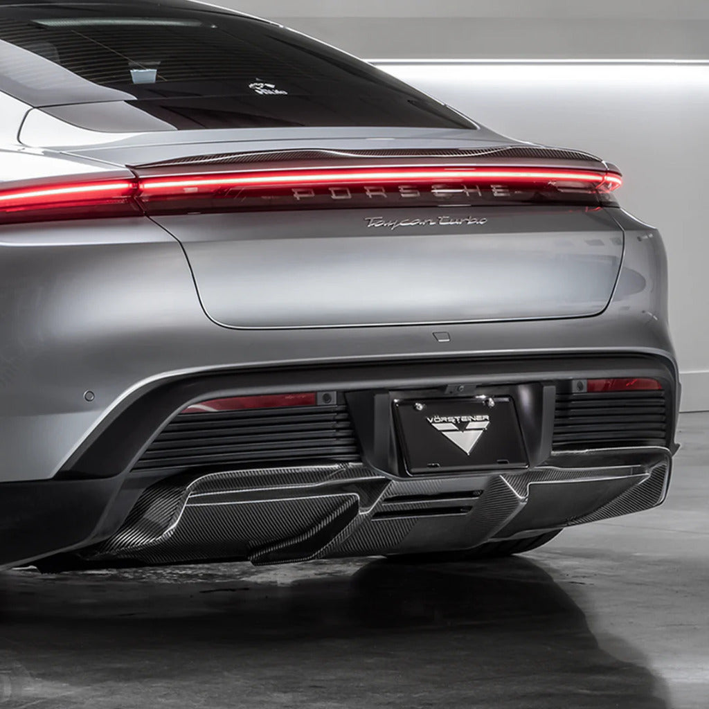 VORSTEINER POV3050 Rear Diffuser (Carbon) for PORSCHE Taycan Turbo / Turbo S 2020- Photo-1