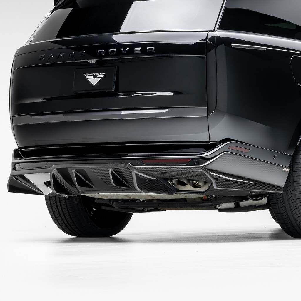 VORSTEINER ROV1051 Rear Diffuser KENSINGTON (Satin Carbon) for LAND ROVER Range Rover (L460) 2024- Photo-1