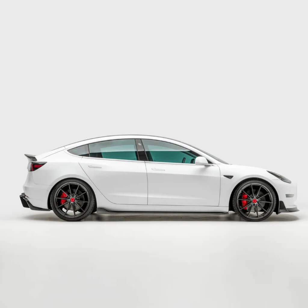 VORSTEINER TEV1030 Side Skirt VOLTA (Gloss Carbon) for TESLA Model 3 2017- Photo-2