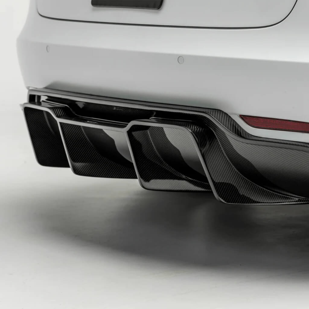 VORSTEINER TEV1050 Rear Diffuser TRACK EDITION VOLTA (Gloss Carbon) for TESLA Model 3 2017- Photo-5
