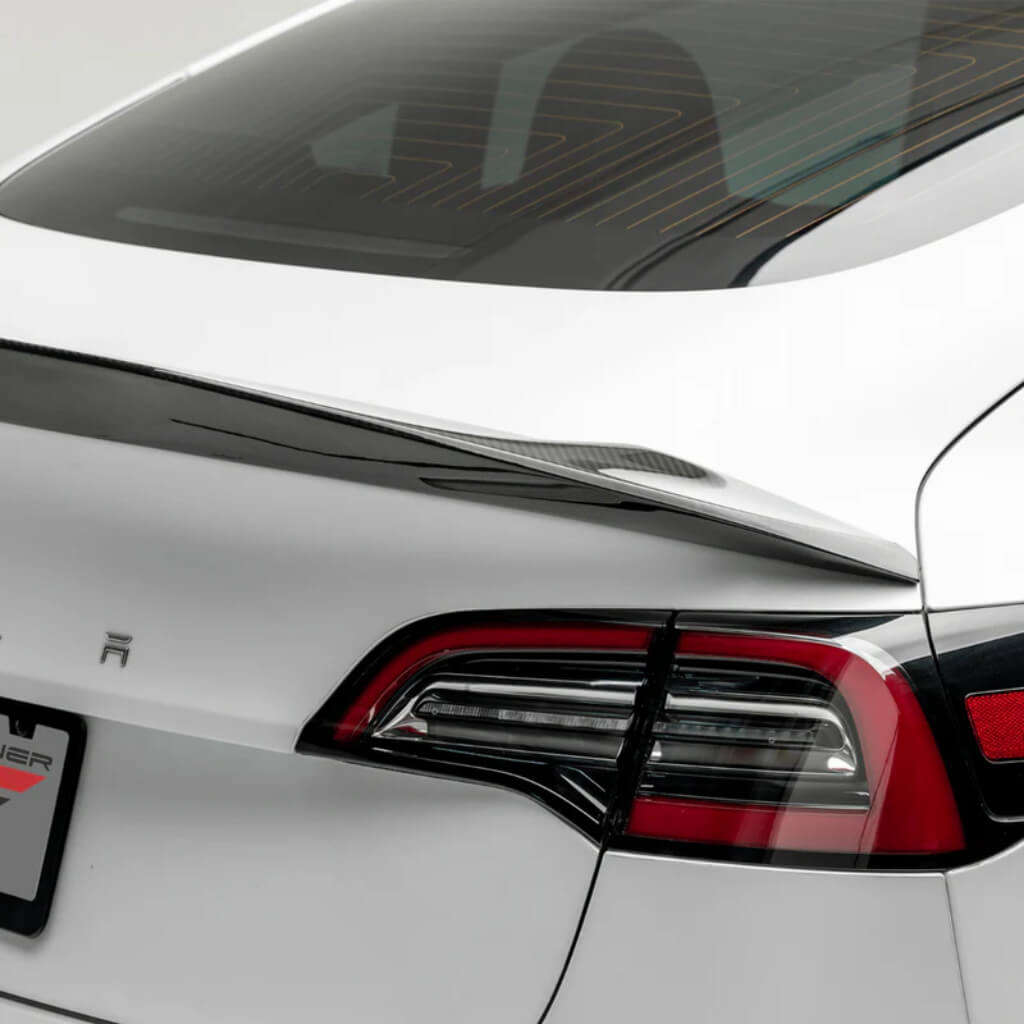 VORSTEINER TEV1060 Decklid Spoiler VOLTA (Gloss Carbon) for TESLA Model 3 2017- Photo-6