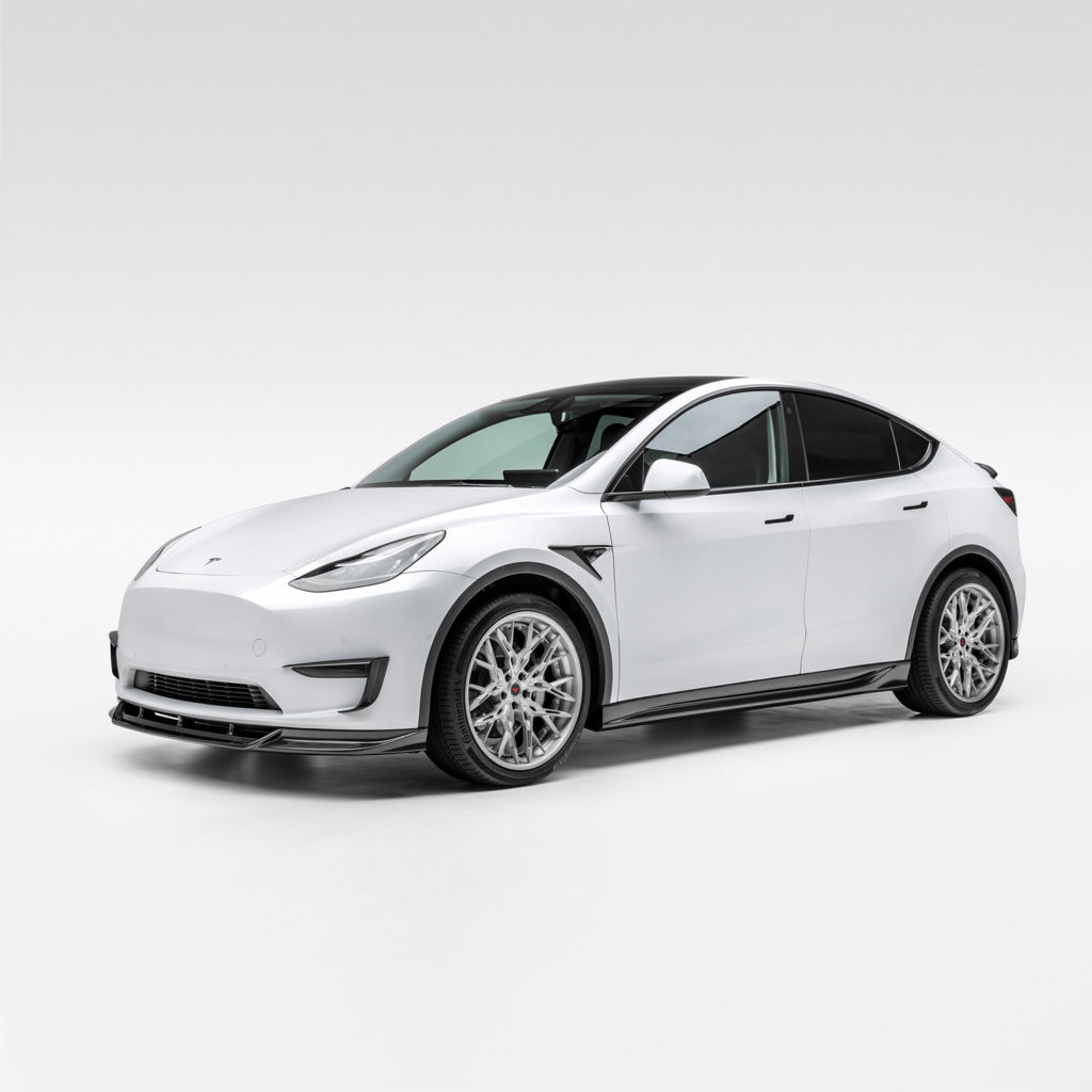 VORSTEINER TEV2020 Front Spoiler VRS (Gloss Carbon) for TESLA Model Y 2020- Photo-3