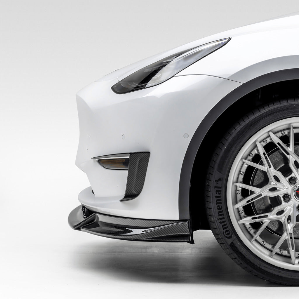 VORSTEINER TEV2020 Front Spoiler VRS (Gloss Carbon) for TESLA Model Y 2020- Photo-4