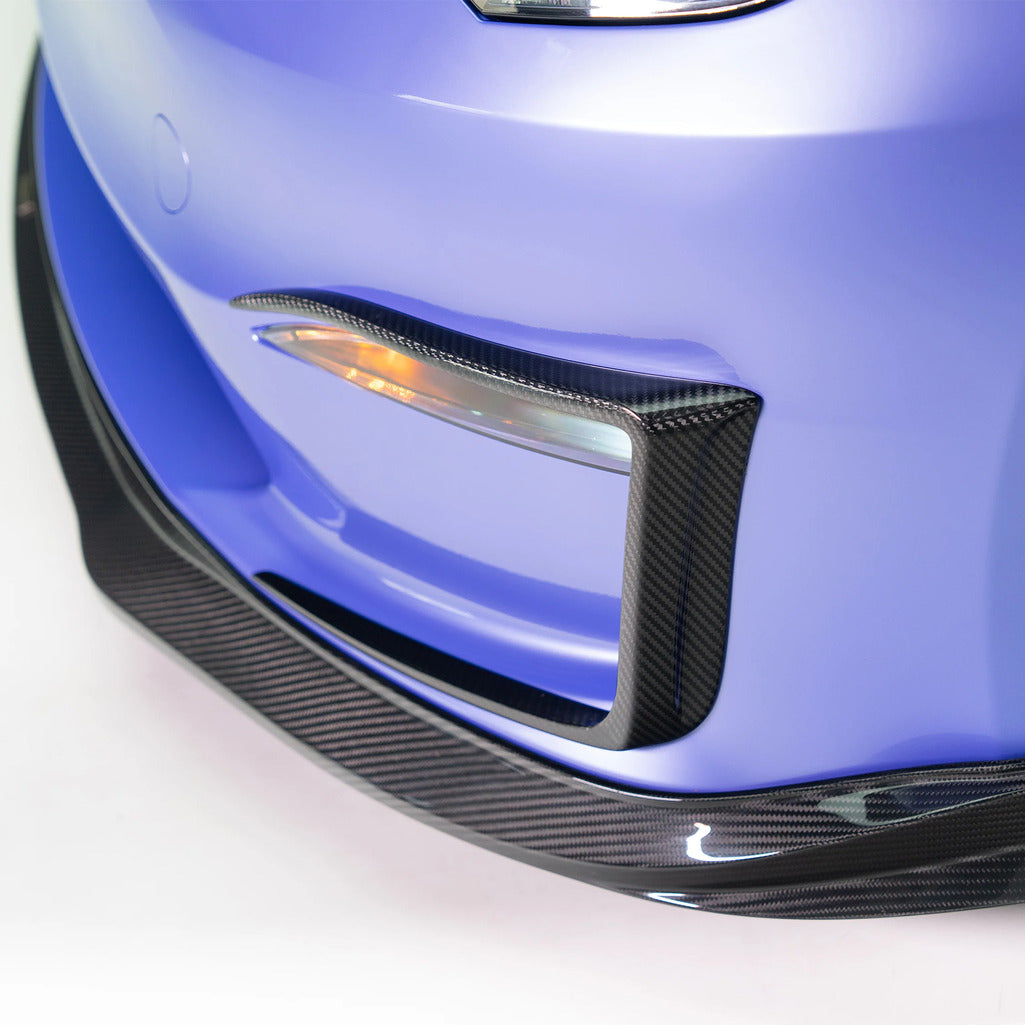 VORSTEINER TEV3025 Bumper Flares VRS (Gloss Carbon) for TESLA Model S Plaid 2021- Photo-1