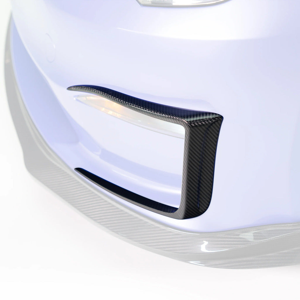VORSTEINER TEV3025 Bumper Flares VRS (Gloss Carbon) for TESLA Model S Plaid 2021- Photo-0