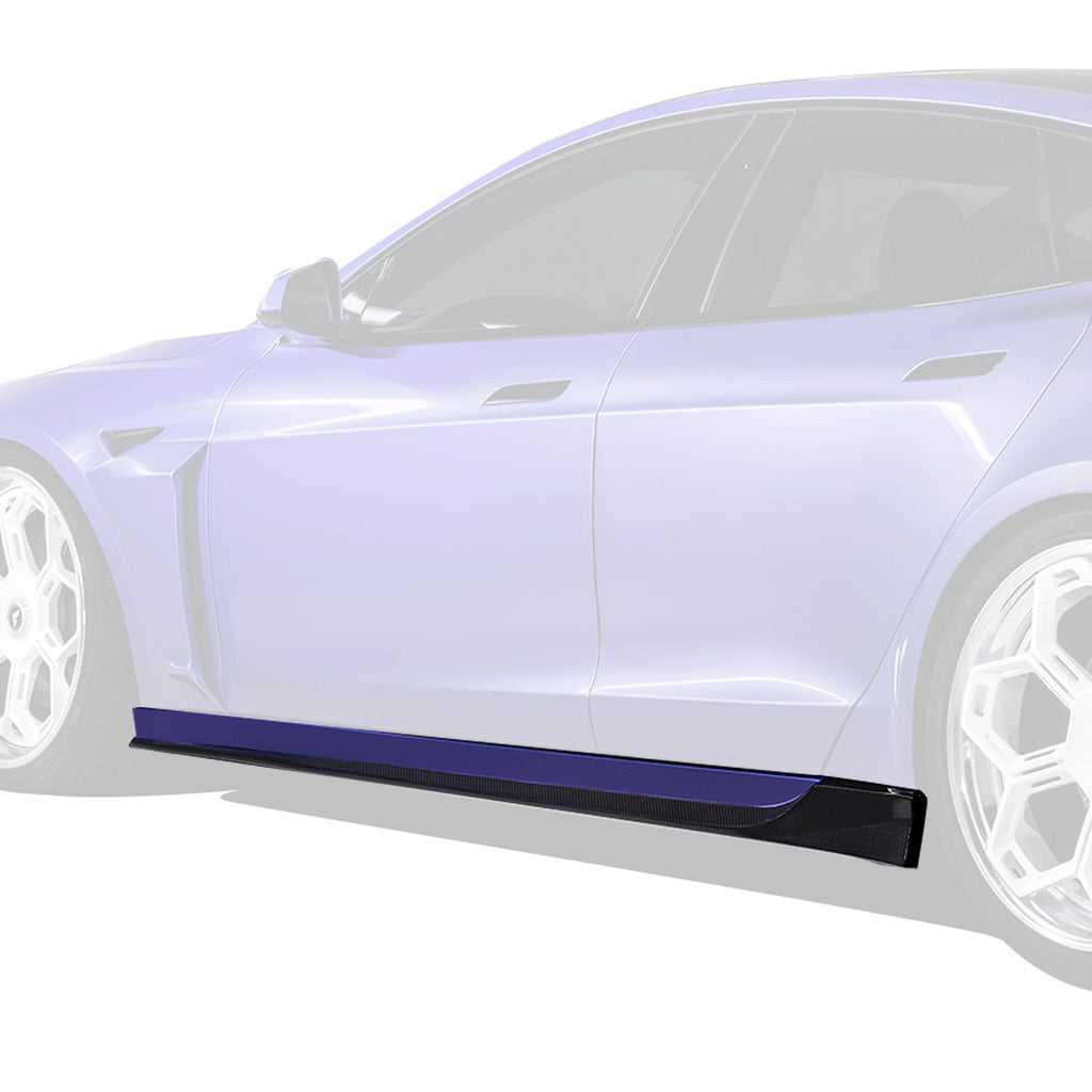 VORSTEINER TEV3031 Side Skirts VRS (Satin Carbon) for TESLA Model S Plaid 2021- Photo-0