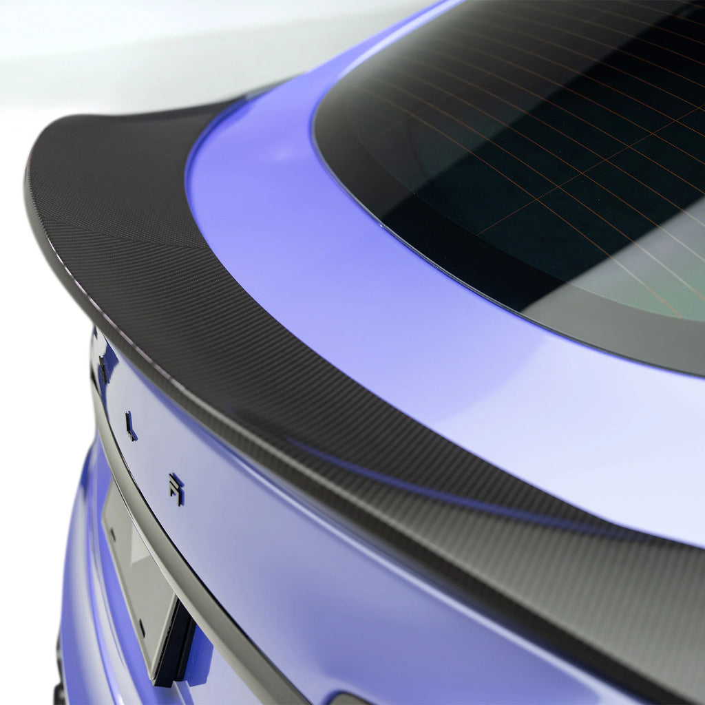 VORSTEINER TEV3060 Decklid Spoiler VRS (Gloss Carbon) for TESLA Model S Plaid 2021-2022 Photo-3