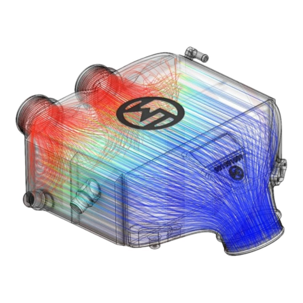 WAGNER TUNING 200001124 Intercooler Kit with Logo для BMW M2 (F87)/ M2 Competition (S55) Photo-3