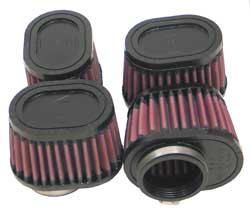 K&N RU-1824 UNIVERSAL Clamp-On Air Filter 2"FLG O/S, 3 X 4", 2-3/4"H, OVAL (4 PER BOX) Photo-0