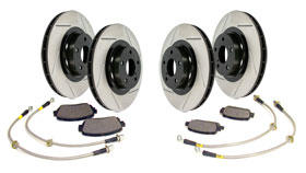 STOPTECH 977.42000 Front & Rear Sport Axle Pack Slotted 4 Wheel INFINITI FX35/FX45 2003-2005 Photo-0