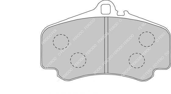 FERODO FDS1438 Front Brake Pads DS Performance for PORSCHE 911 GT2 / GT3 / Turbo 4 (996) Photo-0