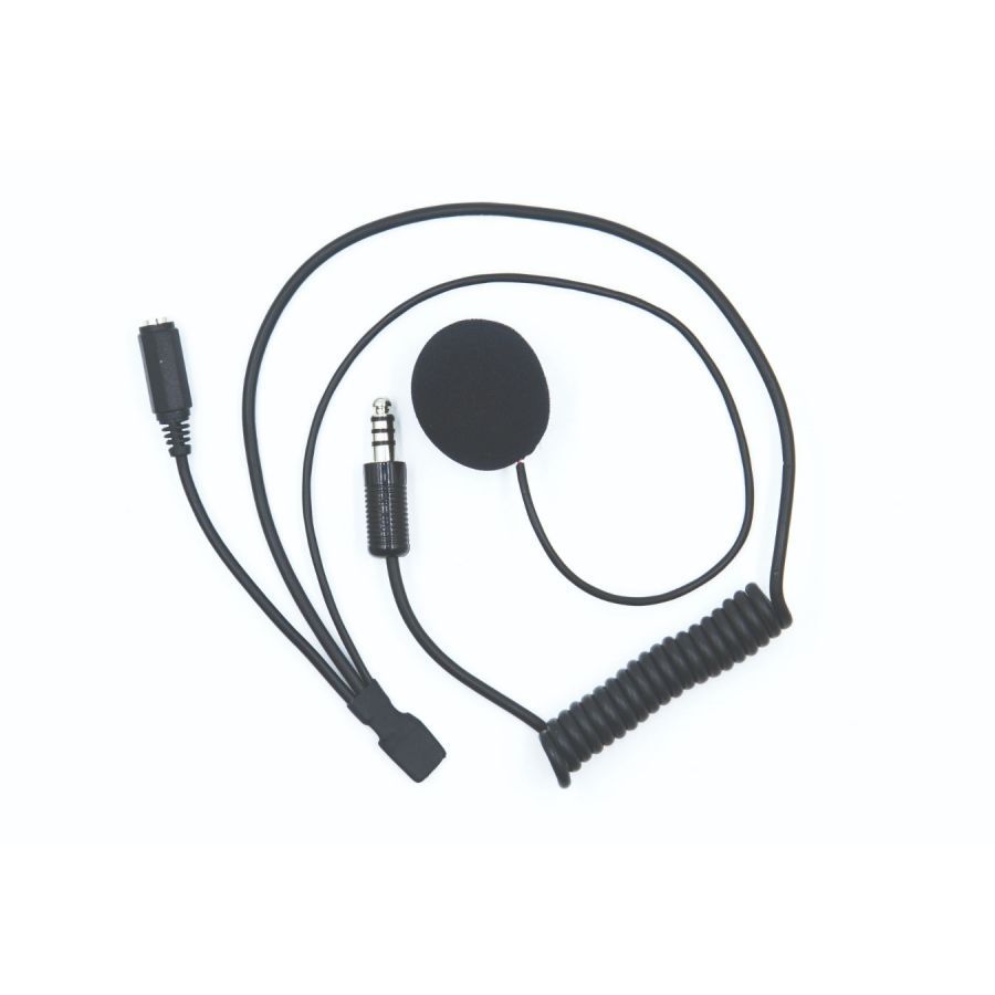 ZERONOISE 6300025 Radio helmet kit for open face helmets: Male Nexus 4 PIN, 3.5mm Female connector Photo-0