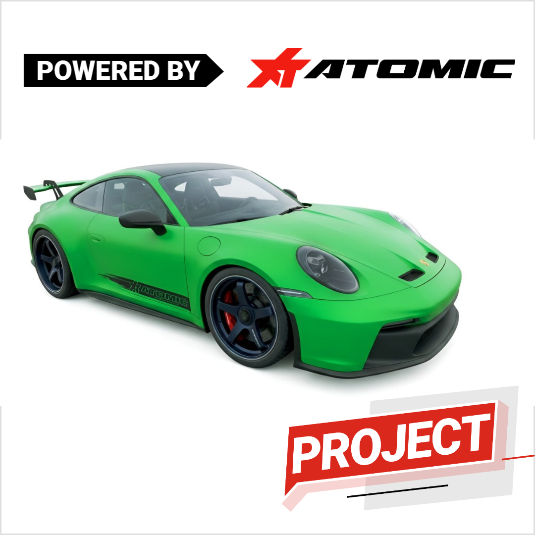Porsche 992 GT3 Python Green: Track Optimization by ATOMIC-SHOP