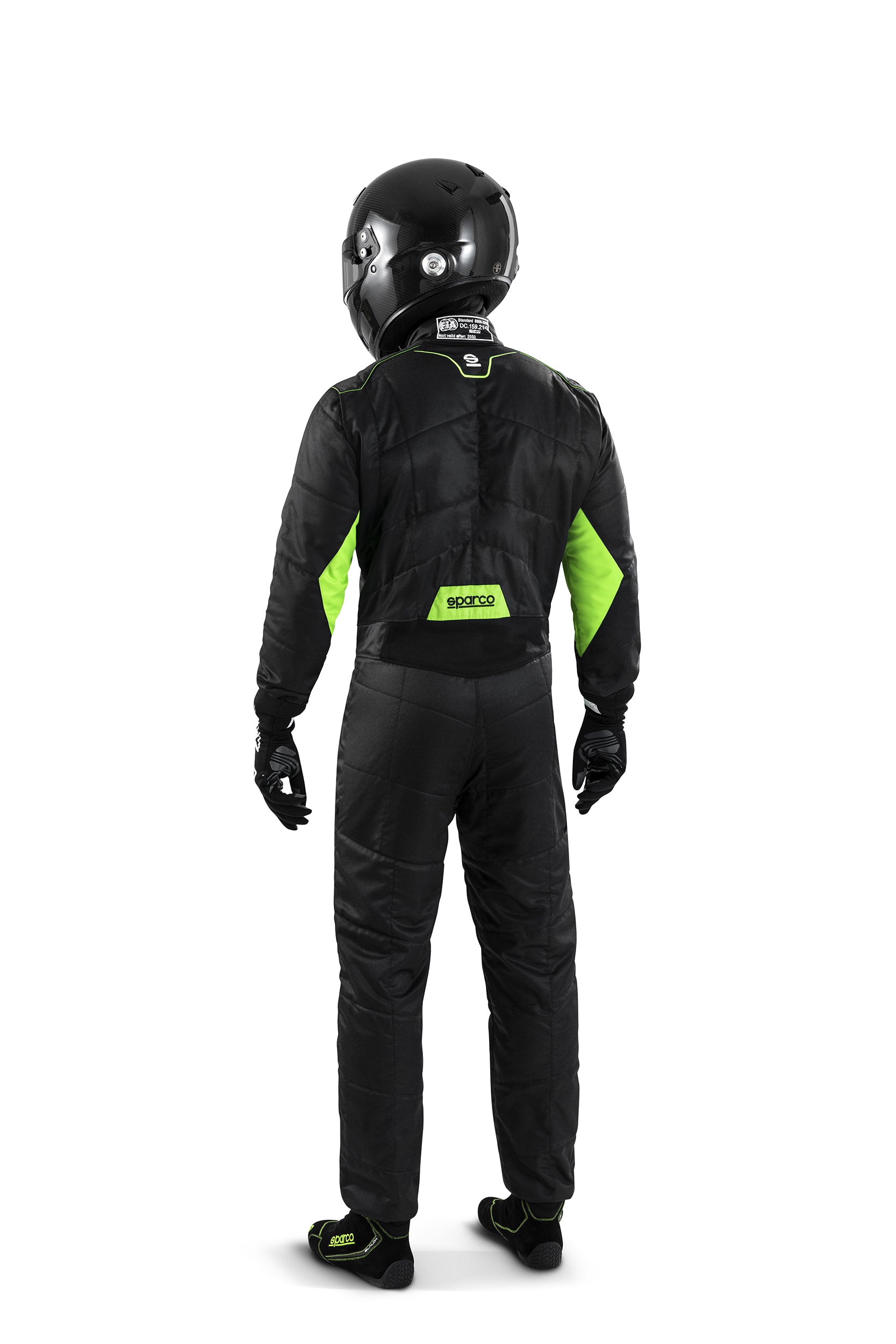 SPARCO 00109354NRVF SPRINT 2022 Racing suit, FIA 8856-2018, black/green, size 54 Photo-1 