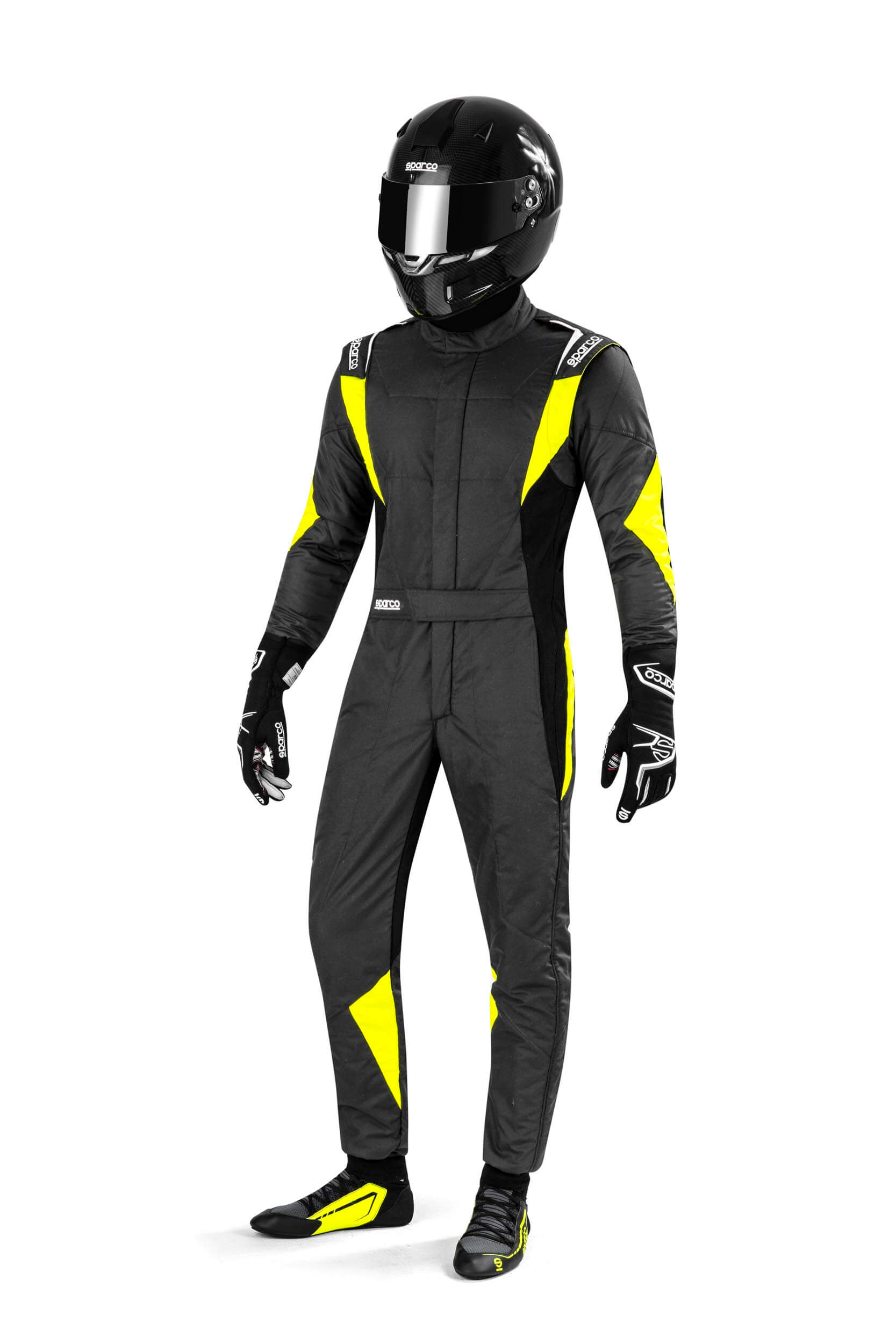 SPARCO 00114254GSGF Racing suit SUPERLEGGERA R564, FIA 8856-2018, grey/yellow, size 54 Photo-2 