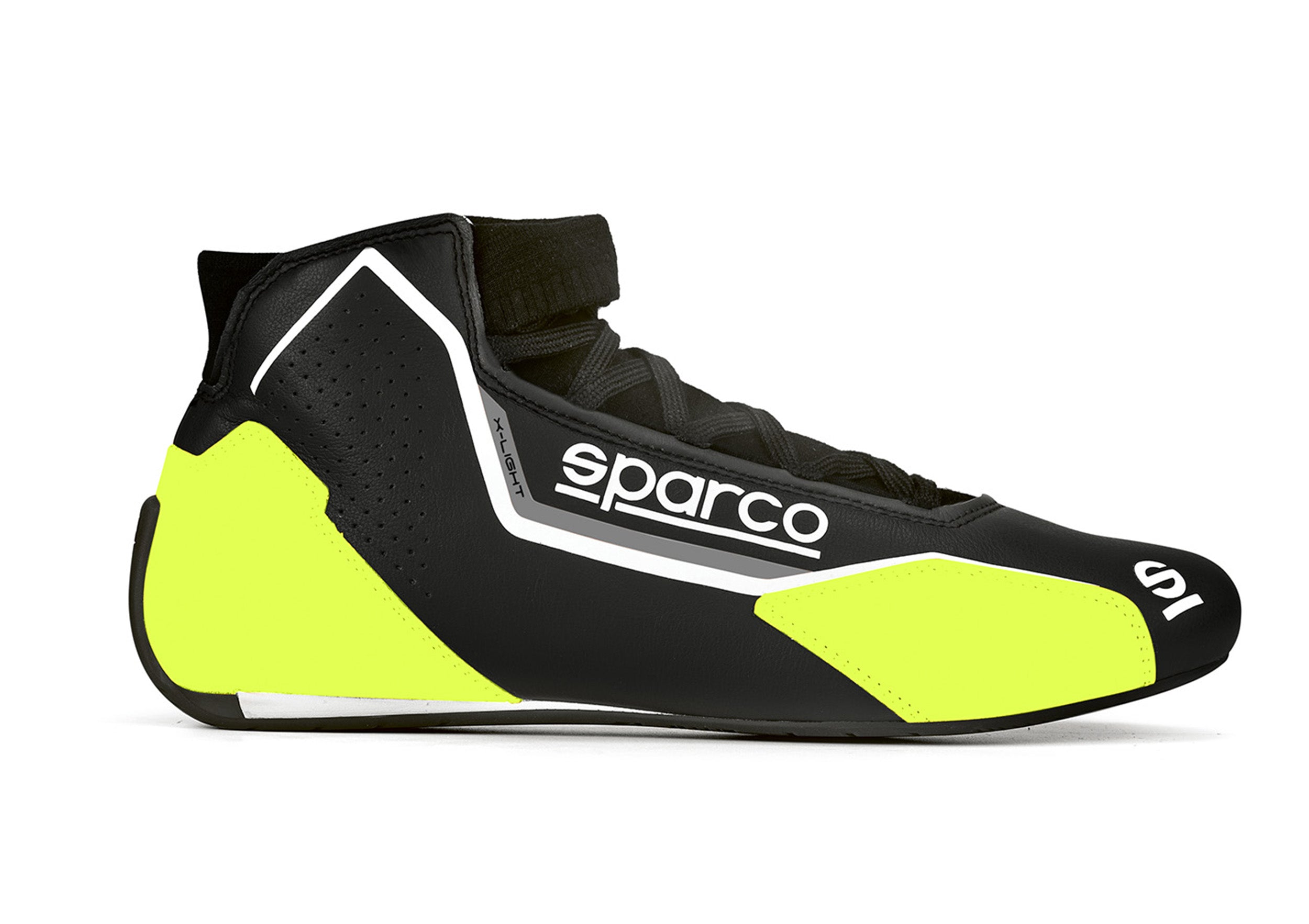 SPARCO 00128340NRGF X-LIGHT Racing shoes, FIA 8856-2018, black/yellow, size 40 Photo-0 