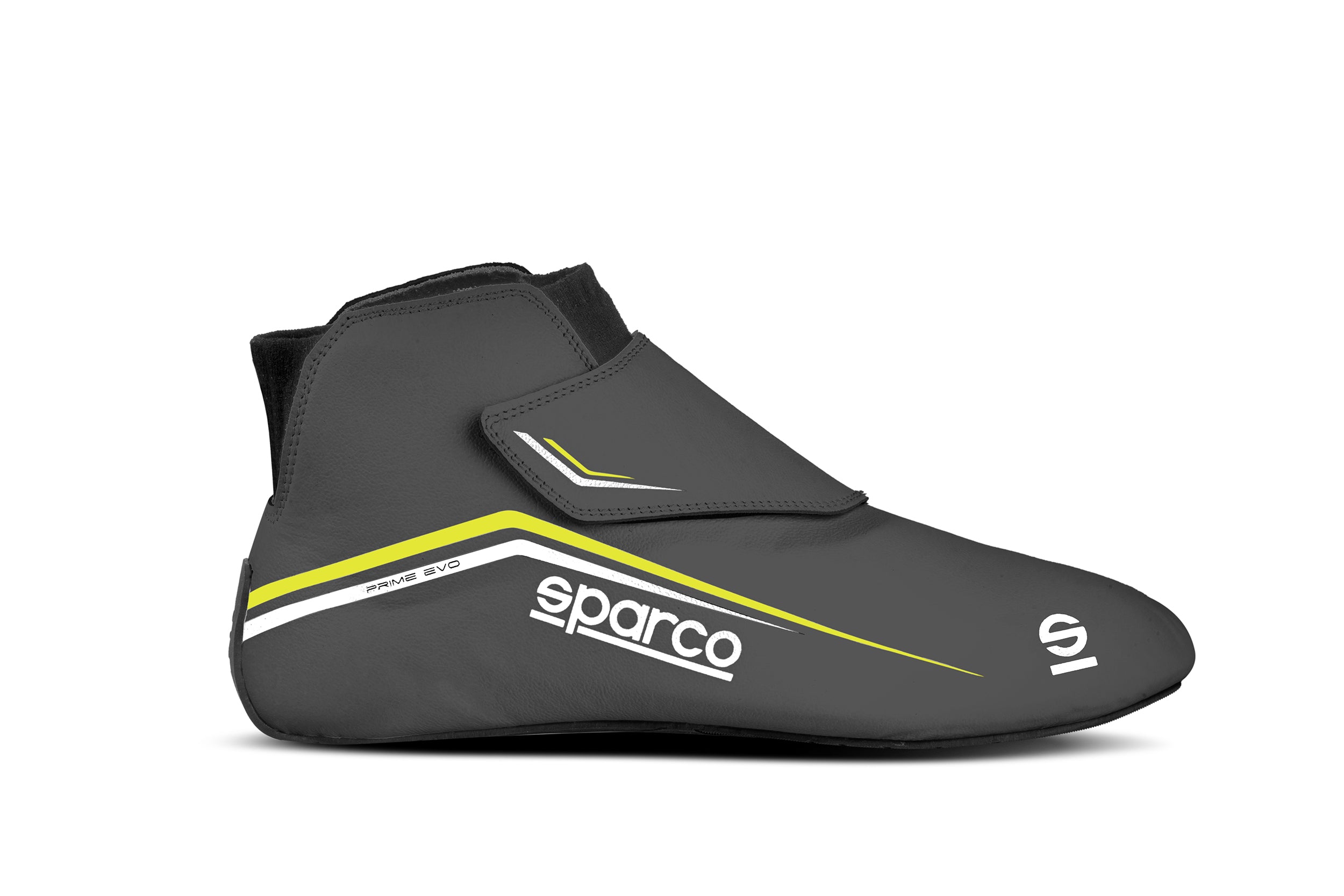 SPARCO 00129743GRGF PRIME EVO Racing shoes, FIA 8856-2018, grey/yellow, size 43 Photo-0 