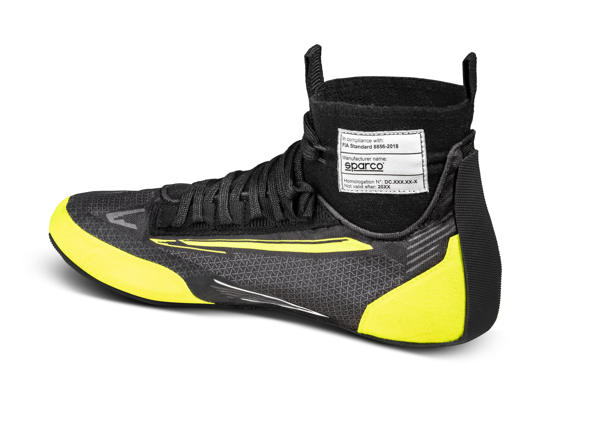 SPARCO 0012A344NRGF SUPERLEGGERA (Fabric) Racing shoes, FIA 8856/2018, black/yellow, size 44 Photo-1 