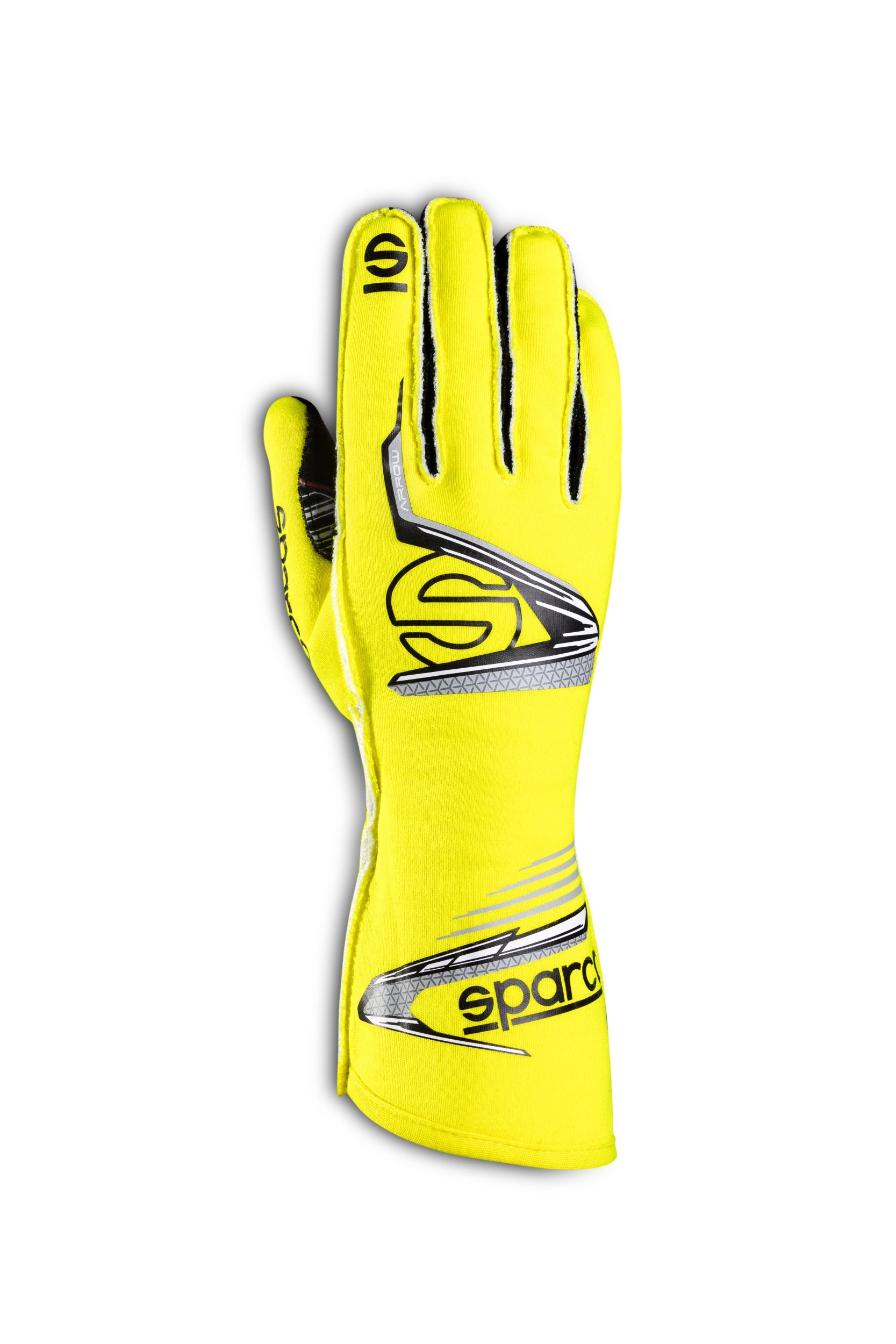 SPARCO 00131409GFNR ARROW Racing gloves, FIA 8856-2018, yellow/black, size 9 Photo-0 