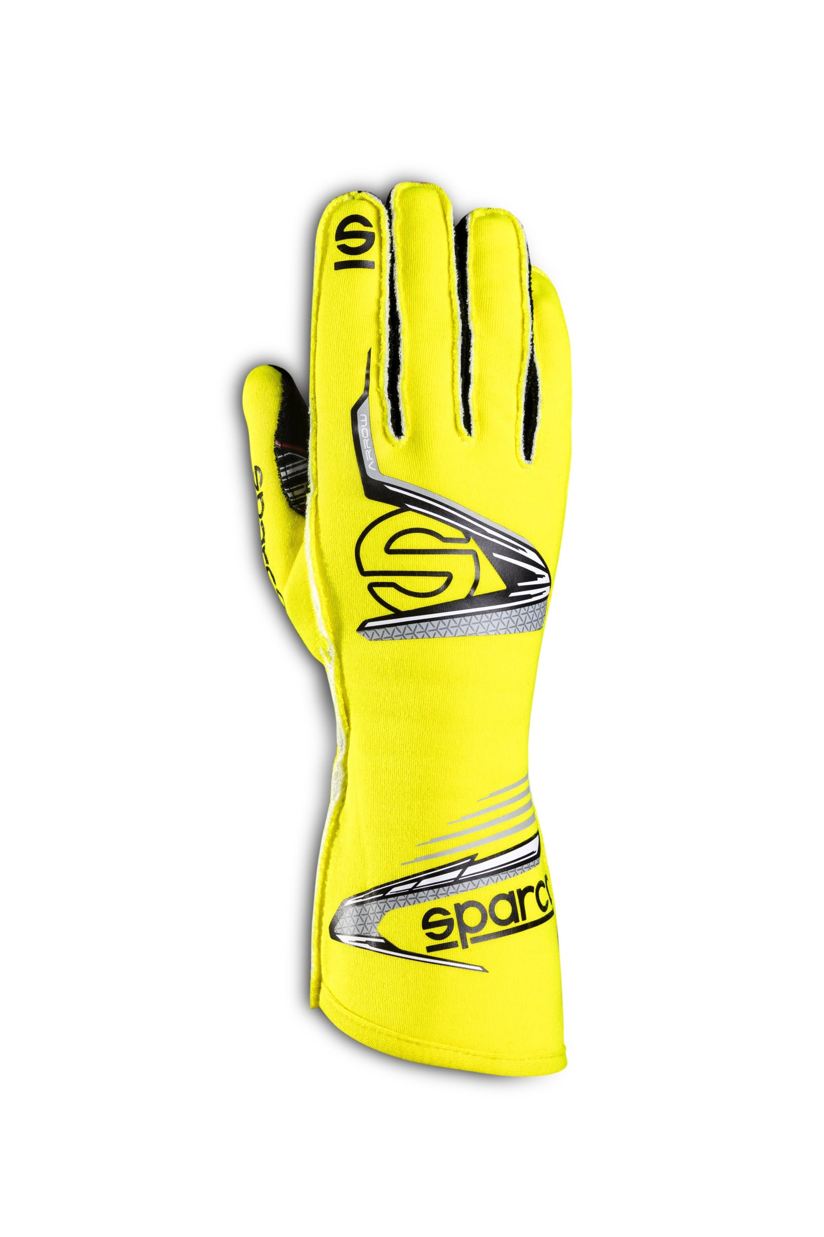 SPARCO 00131413GFNR ARROW Racing gloves, FIA 8856-2018, yellow/black, size 13 Photo-0 