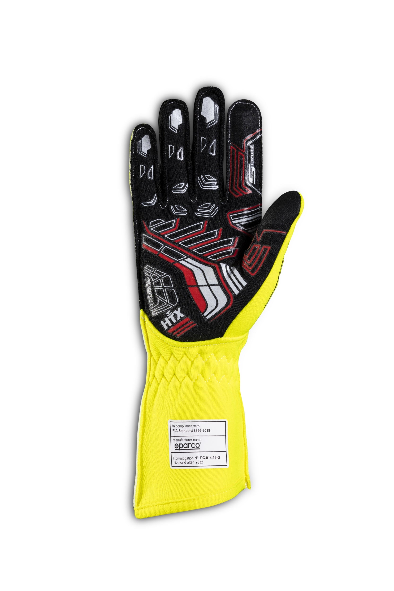 SPARCO 00131409GFNR ARROW Racing gloves, FIA 8856-2018, yellow/black, size 9 Photo-1 
