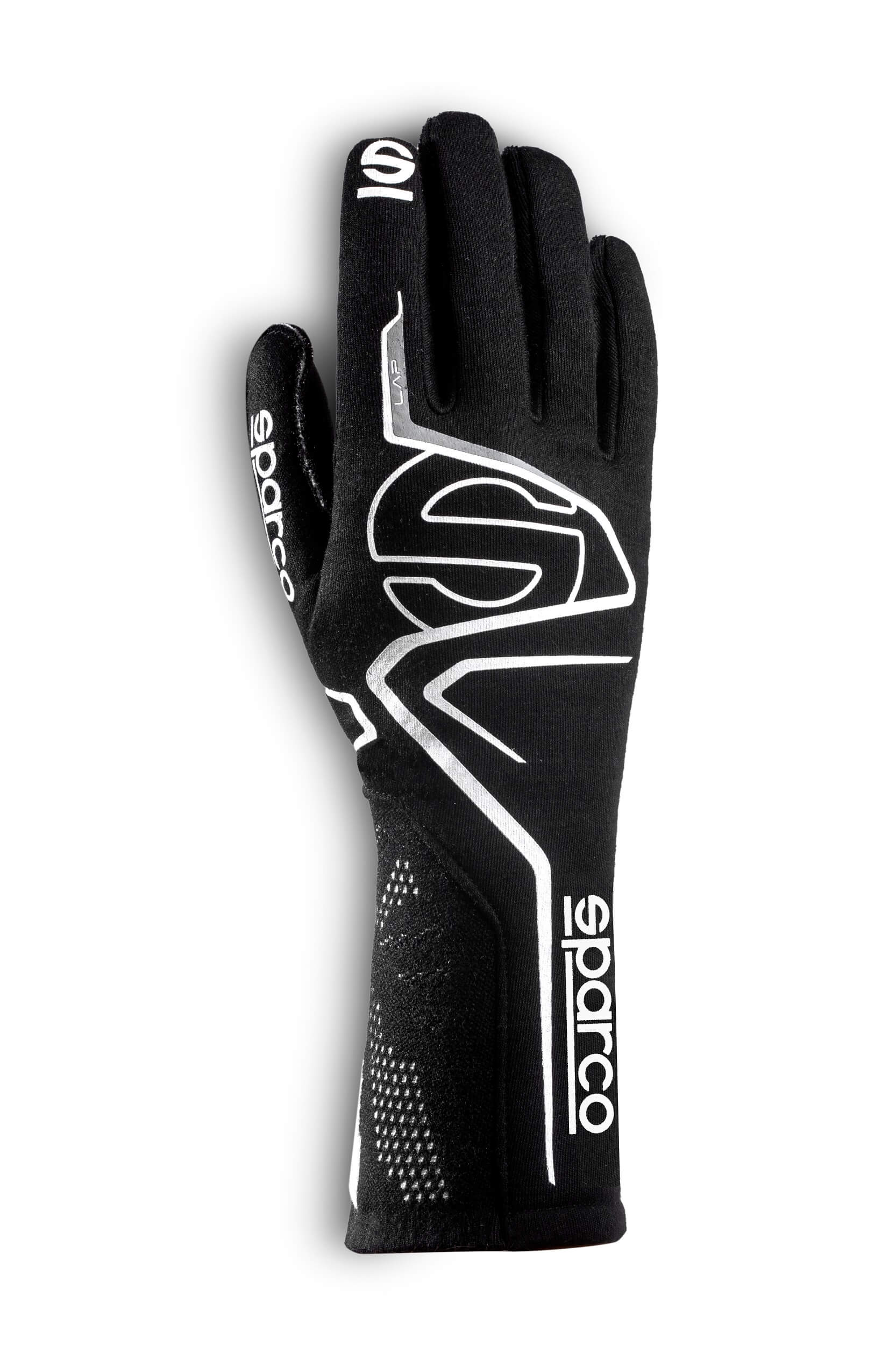 SPARCO 00131607NRBI LAP Racing gloves, FIA 8856-2018, black/white, size 7 Photo-0 