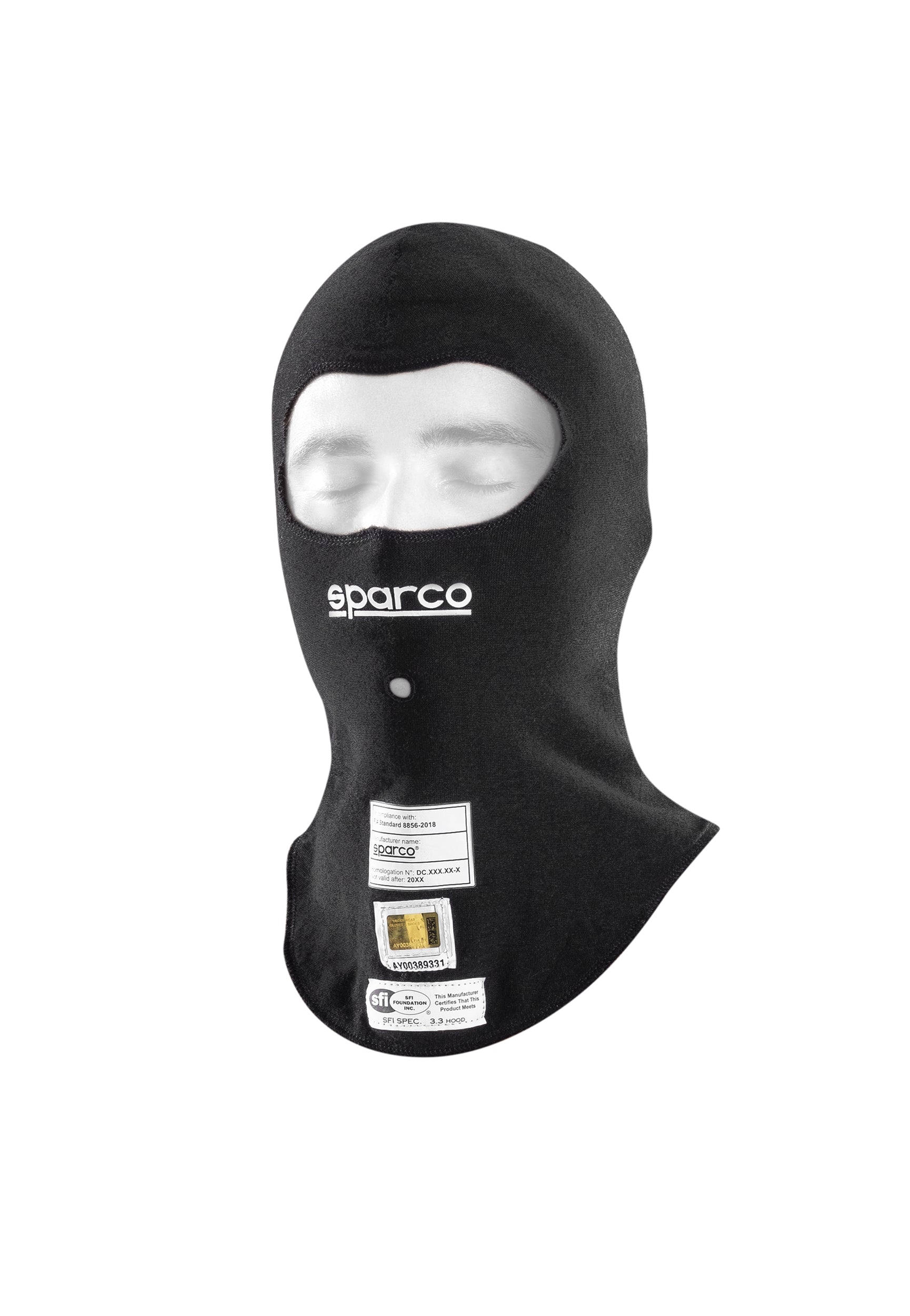 SPARCO 001408NR Racing balaclava RW-11 EVO, FIA 8856-2018, black, one size Photo-0 