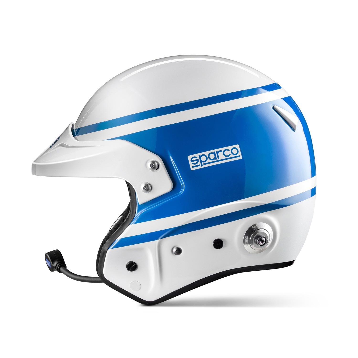 SPARCO 003369AZ1S RJ-i 1977 Racing helmet open-face, FIA/SNELL SA2020, white/blue, size S (55-56) Photo-1 