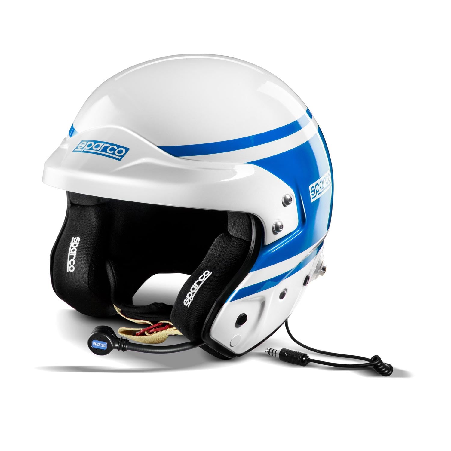 SPARCO 003369AZ0XS RJ-i 1977 Racing helmet open-face, FIA/SNELL SA2020, white/blue, size XS (53-54) Photo-0 