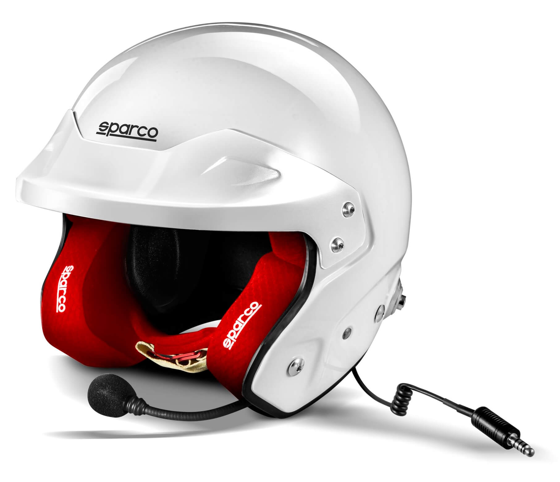 SPARCO 003369BIRS0XS RJ-i Racing helmet open-face, FIA/SNELL SA2020, white/red, size XS (53-54) Photo-0 