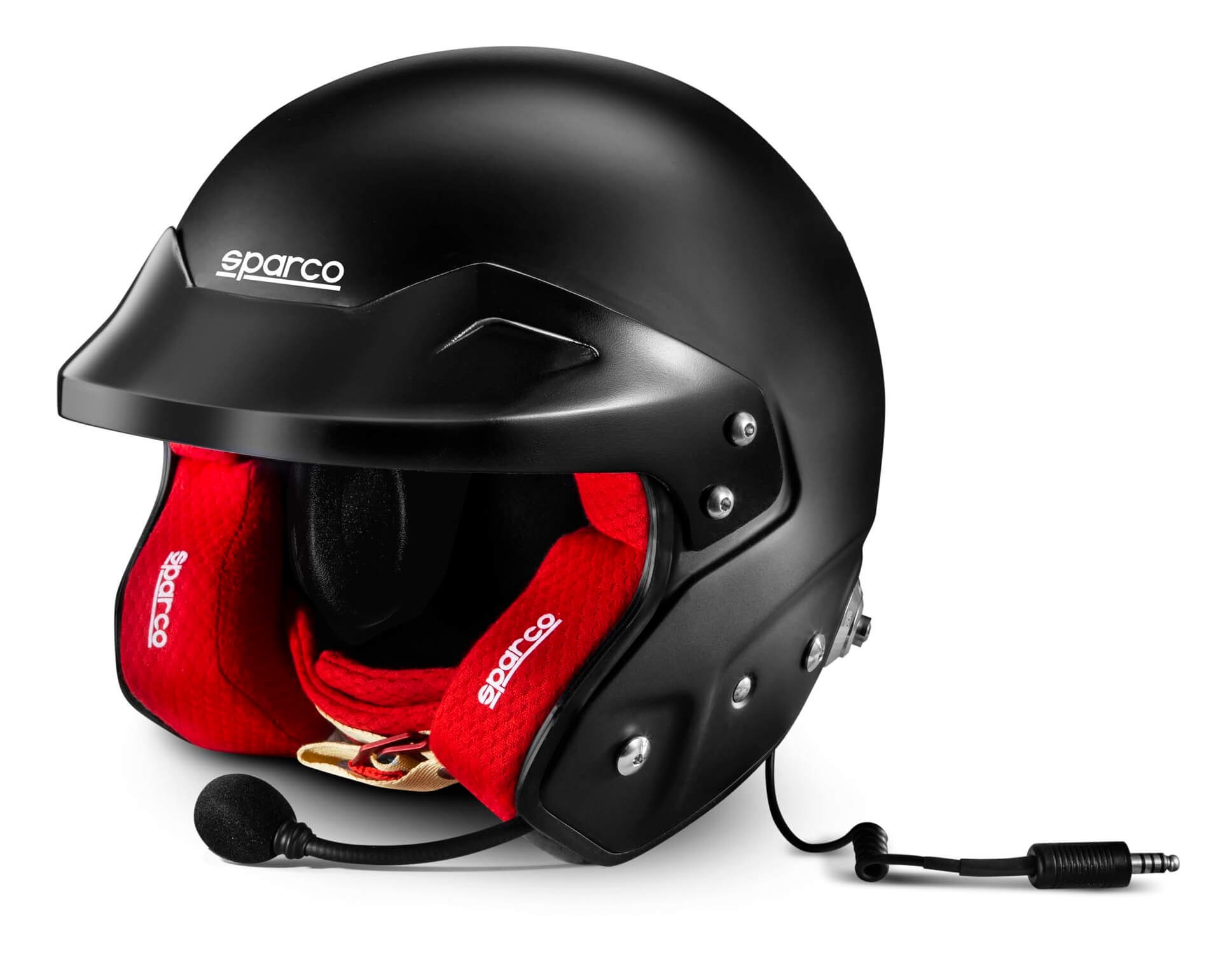 SPARCO 003369NRRS0XS RJ-i Racing helmet open-face, FIA/SNELL SA2020, black/red, size XS (53-54) Photo-0 