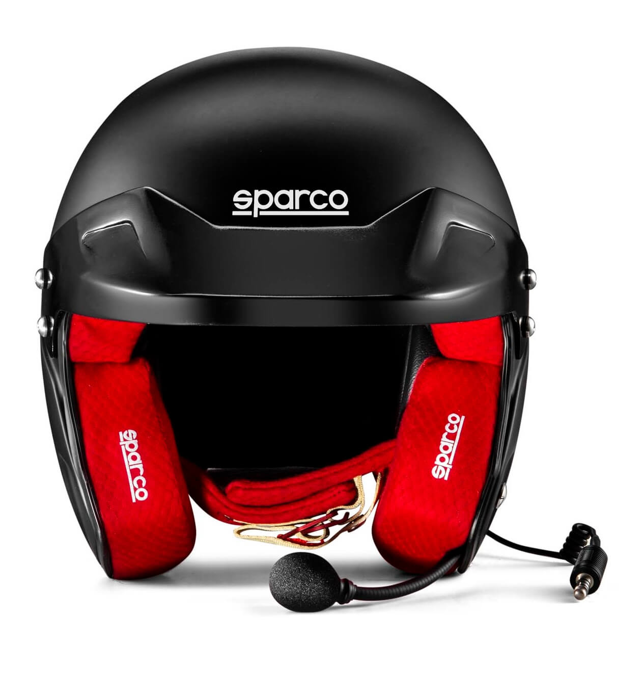 SPARCO 003369NRRS0XS RJ-i Racing helmet open-face, FIA/SNELL SA2020, black/red, size XS (53-54) Photo-1 