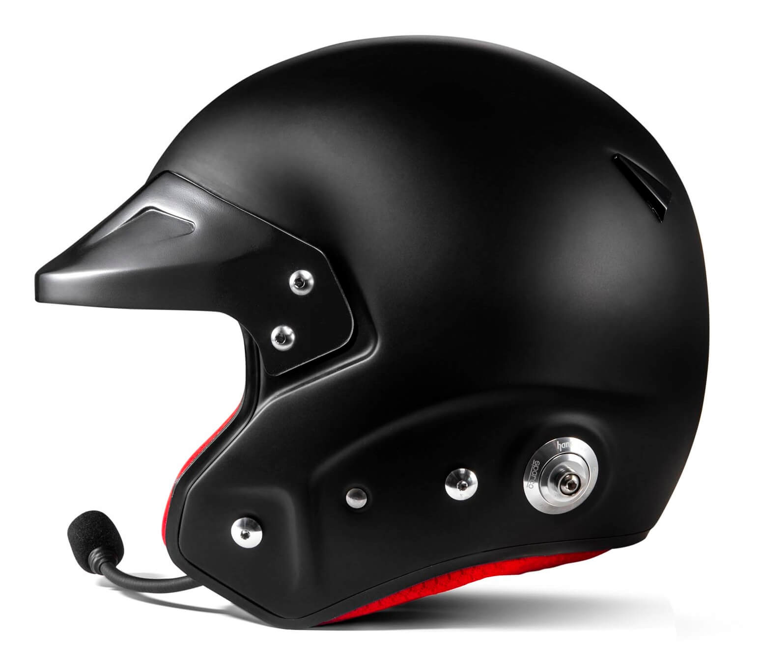 SPARCO 003369NRRS0XS RJ-i Racing helmet open-face, FIA/SNELL SA2020, black/red, size XS (53-54) Photo-2 