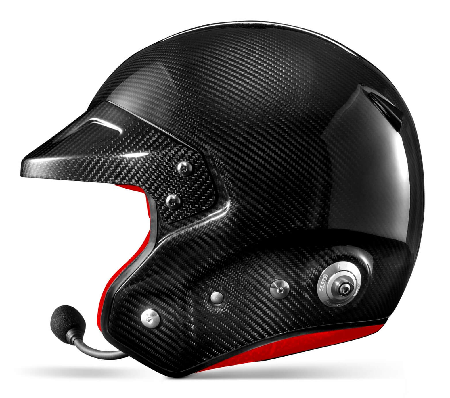 SPARCO 003371ZRS6XXL PRIME RJ-i Racing helmet, open-face, FIA/SNELL SA2020, carbon/red, size XXL (62) Photo-2 