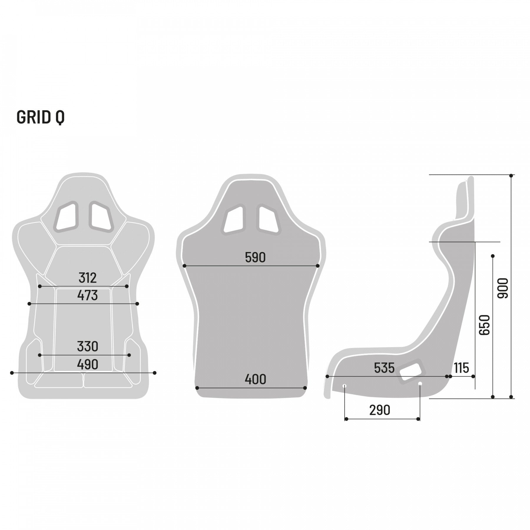 SPARCO 008009RNR Racing seat GRID Q, FIA 8855-1999, black Photo-5 