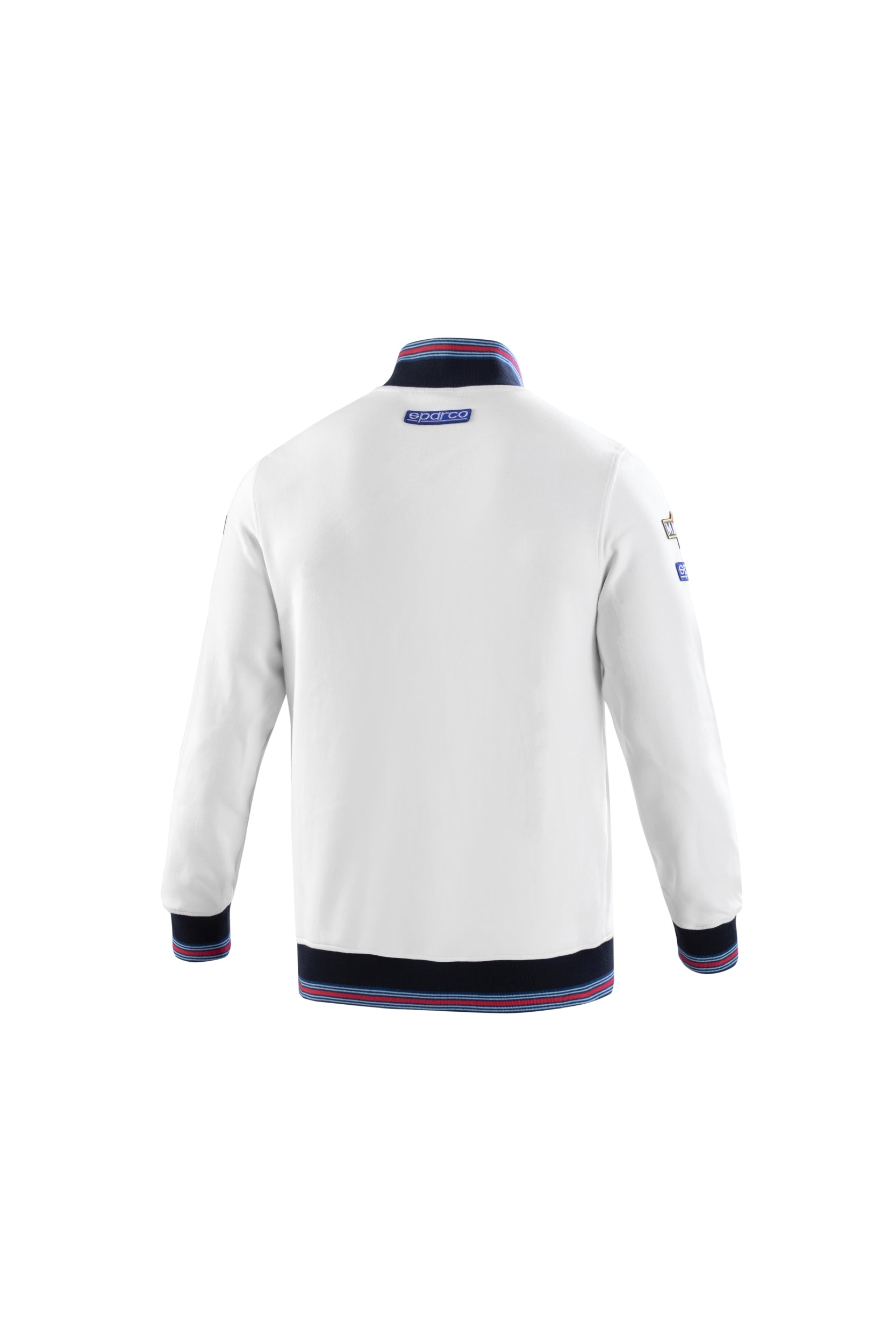 SPARCO 01278MRBI3L Sweatshirt FULL ZIP MARTINI RACING, white, size L Photo-1 