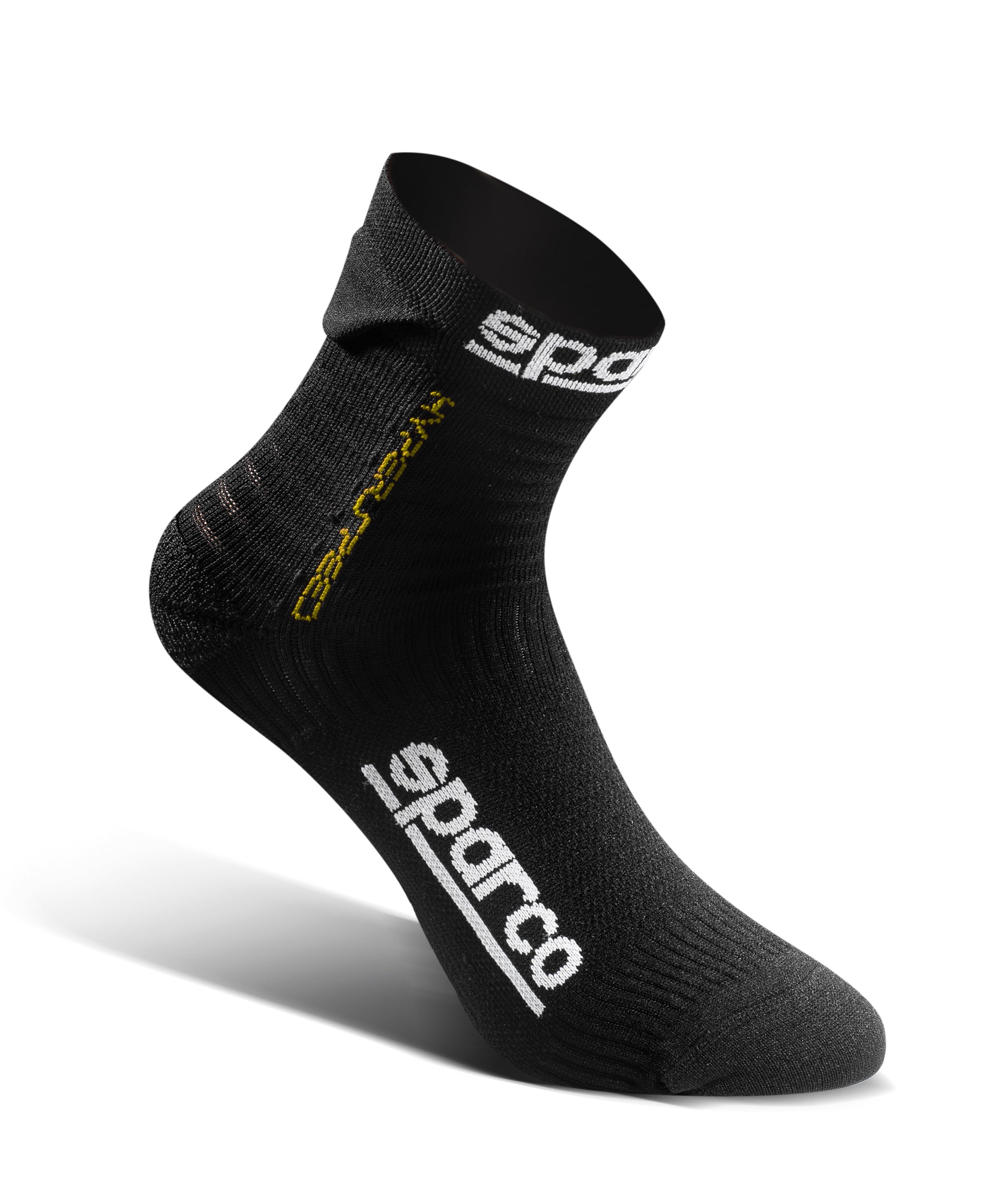 SPARCO 01290NRGF4647 Driving socks HYPERSPEED, black/yellow, size 46/47 Photo-0 