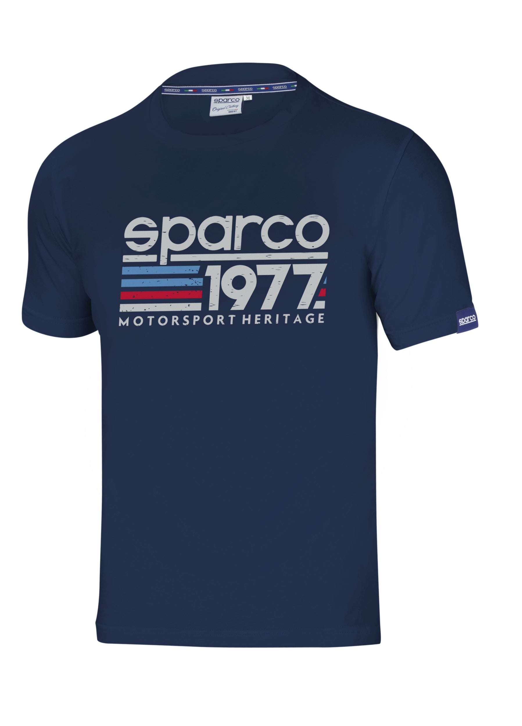 SPARCO 01329BM1S T-SHIRT "1977", navy blue, size S Photo-0 