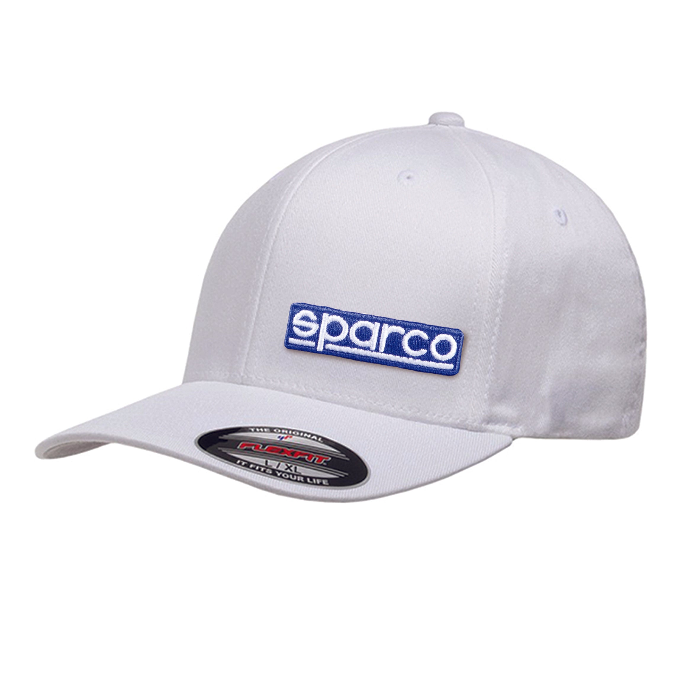 SPARCO 01357BI4LXL BASEBALL CAP FLEXFIT, white, size L/XL Photo-0 