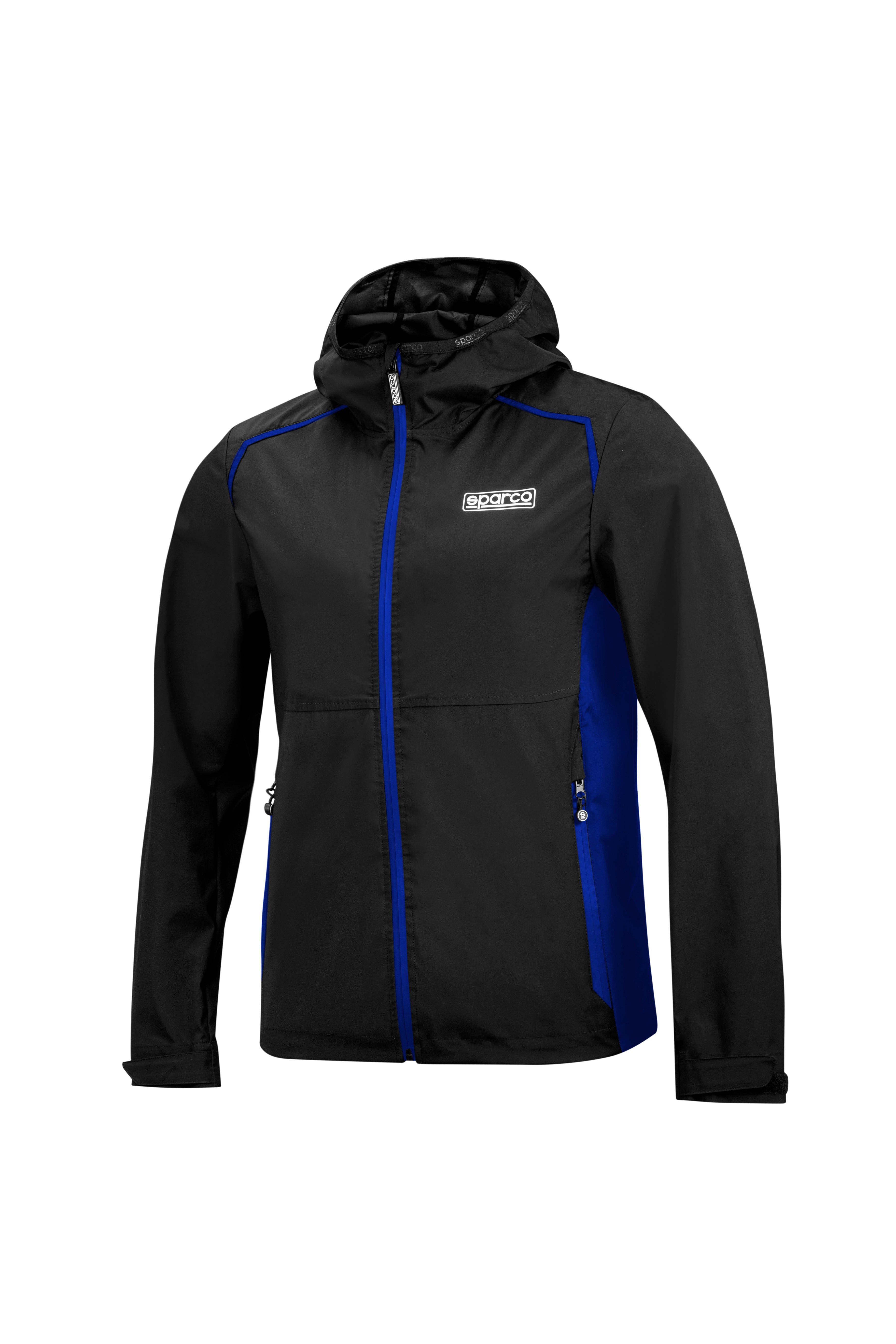 SPARCO 01365NRAZ0XS WINDBREAKER Jacket, black/blue, size XS Photo-0 