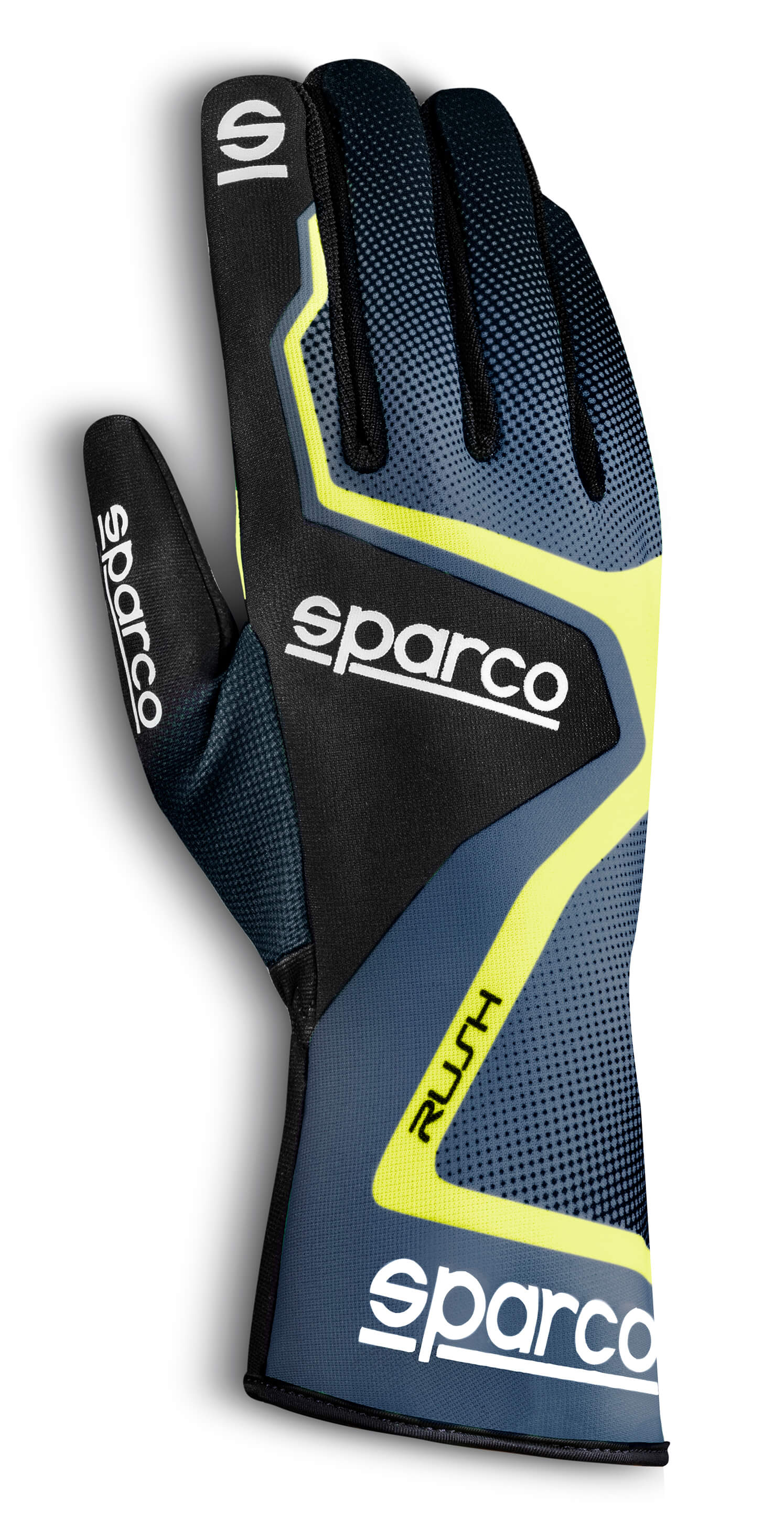 SPARCO 00255604GRGF Kart gloves RUSH, child, grey/black/yellow, size 4 Photo-0 