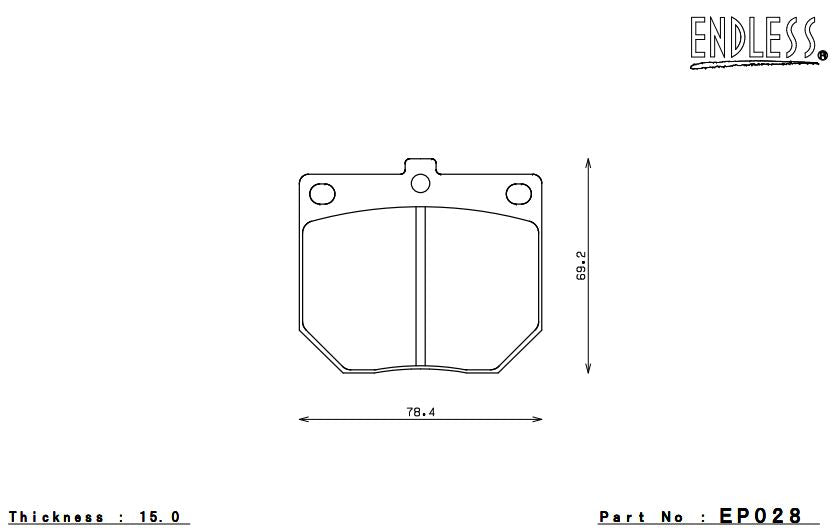 ENDLESS EP028SSY Brake pads Photo-0 