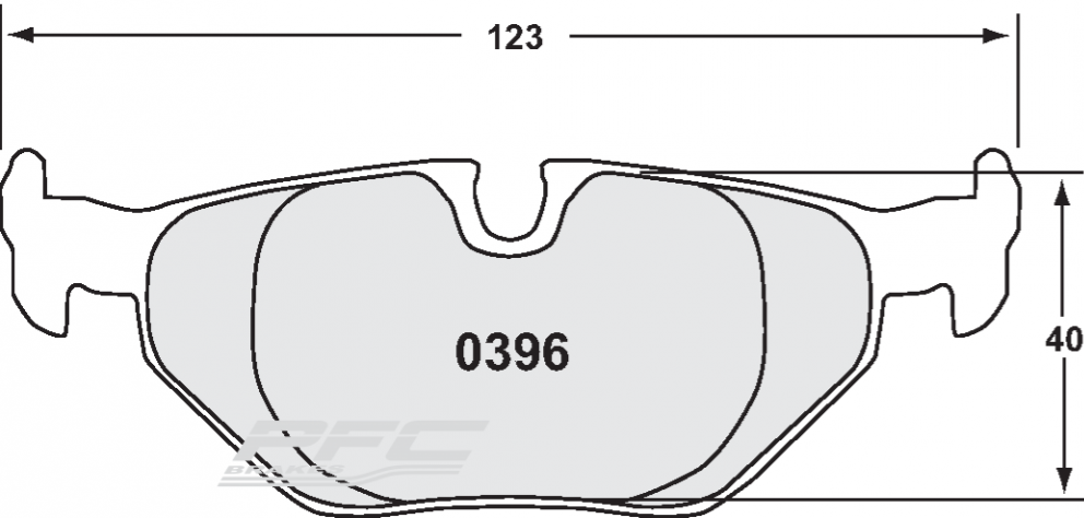 PFC 0396.332.17.44 Rear Brake Pads for BMW 1 Series 120d/130i (E81 / E82 / E87) (332 Compound, 17mm) Photo-0 