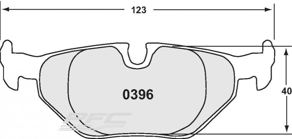 PFC 0396.332.17.44 Rear brake pads 332 CMPD 17mm BMW 1 Series 120d/130i 06-12 E81/E82/E87 Photo-0 