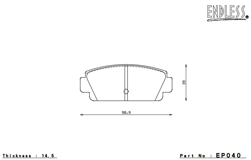 ENDLESS EP040SSY Brake pads Photo-0 